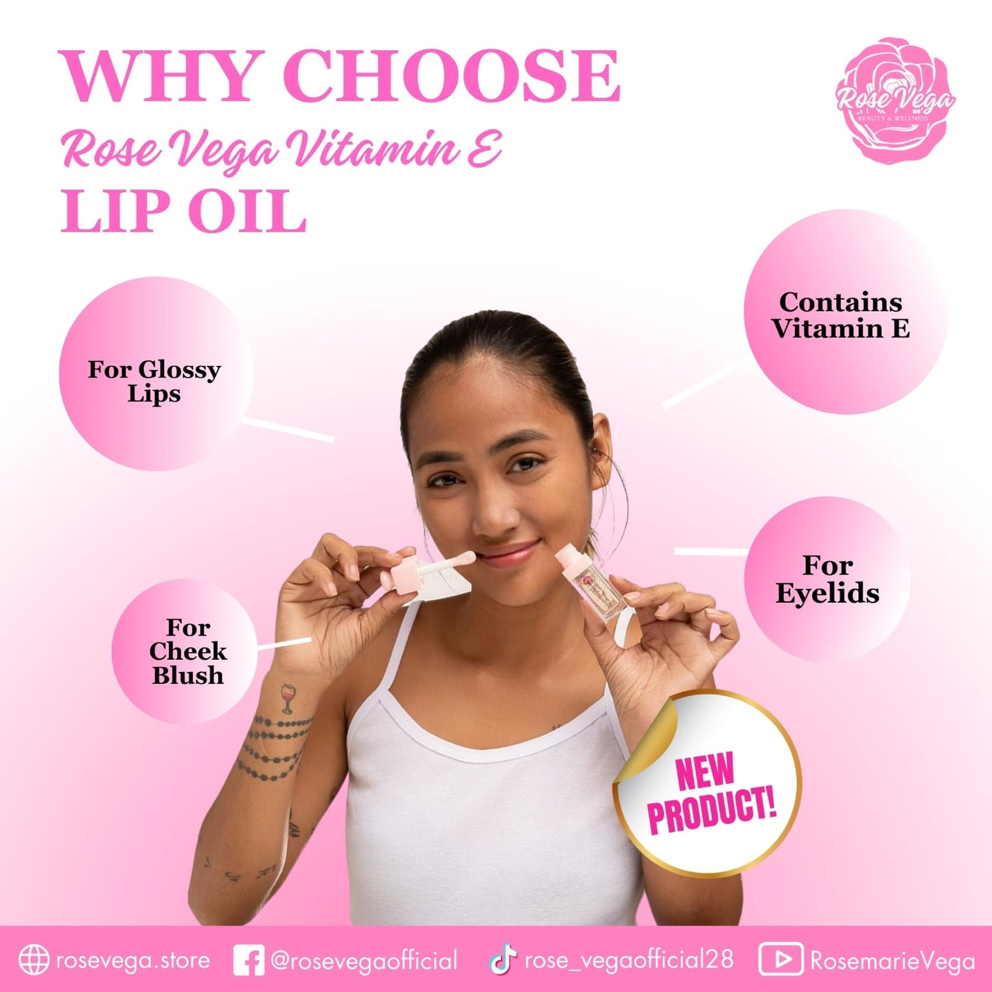 RoseVega Lip & Cheek Oil