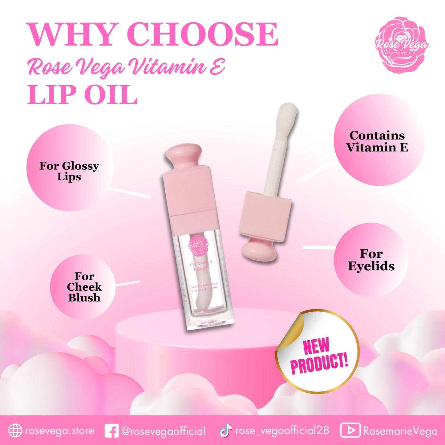 RoseVega Lip & Cheek Oil